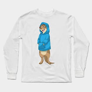 Meerkat with Hoodie Long Sleeve T-Shirt